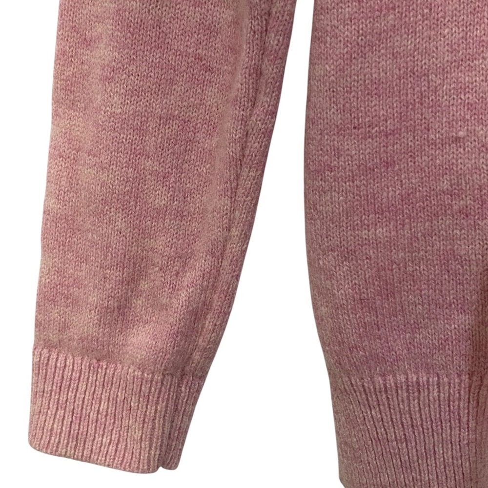 Clements Ribeiro Pink Crew Neck Sweater with Zigzag Pattern - Picture 2 of 7